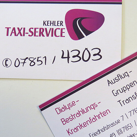 Kehler Taxi Service | Logodesign & Geschäftsausstattung | Gestaltung & Druck